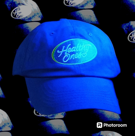 NWOT, Healthy Ones Adjustable Buckle Hats - Blue and Yellow, OS - Picture 4 of 12